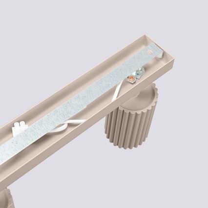 Brilagi - LED-spotarmatuur CRESTO 4xGU10/10W/230V taupe