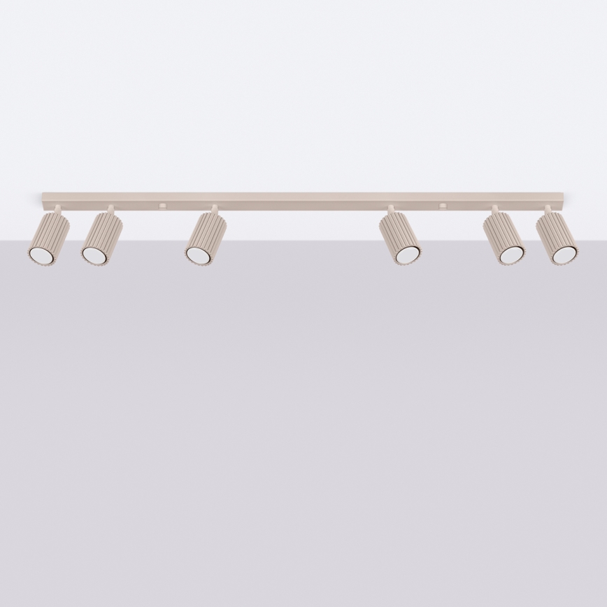 Brilagi - LED spotarmatuur CRESTO 6xGU10/10W/230V taupe