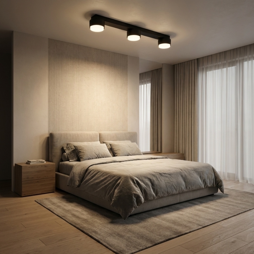 Brilagi - LED-spotarmatuur MONO 3xGX53/30W/230V zwart