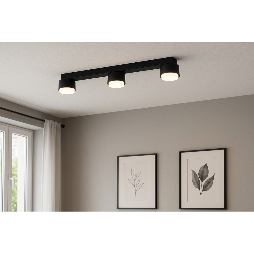Brilagi - LED-spotarmatuur MONO 3xGX53/30W/230V zwart