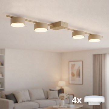 Brilagi - LED-spotarmatuur MONO 4xGX53/30W/230V beige