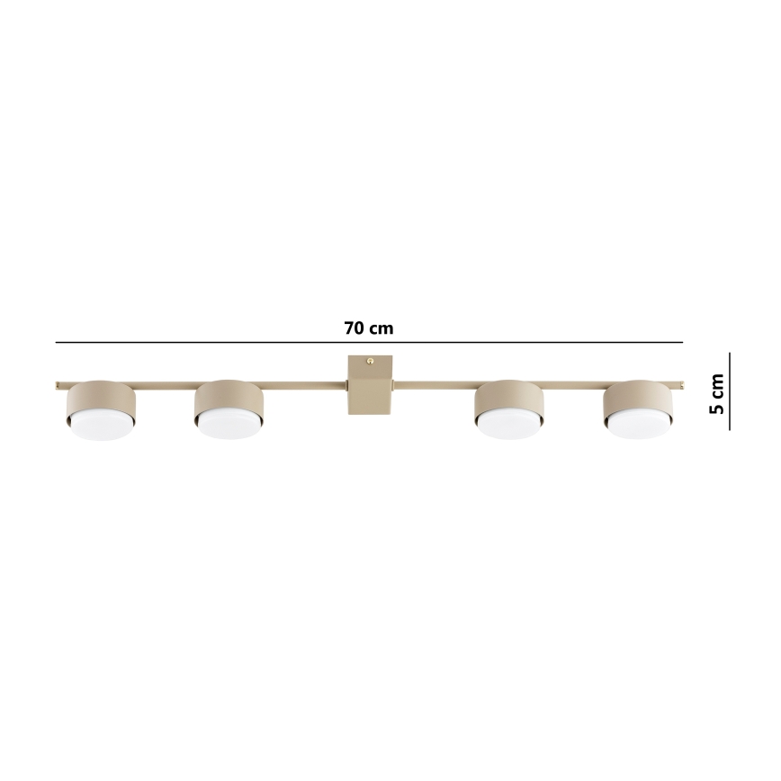 Brilagi - LED-spotarmatuur MONO 4xGX53/30W/230V beige