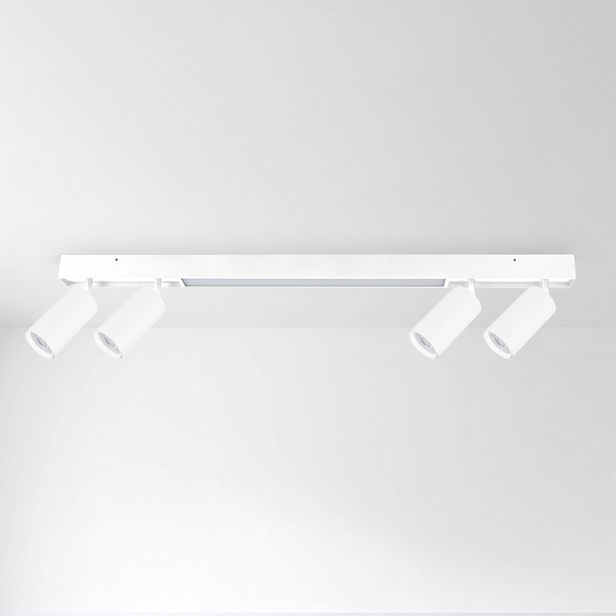 Brilagi - LED-spotarmatuur SELE 4xGU10/30W/230V + LED/20W wit