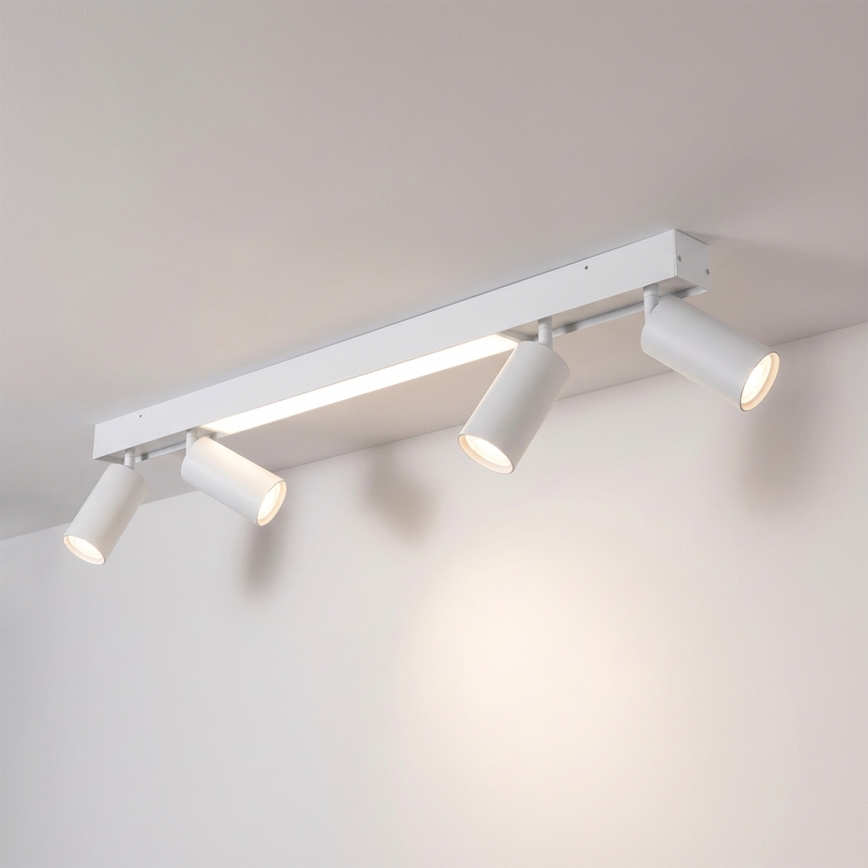 Brilagi - LED-spotarmatuur SELE 4xGU10/30W/230V + LED/20W wit