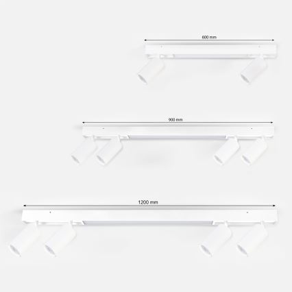 Brilagi - LED-spotarmatuur SELE 4xGU10/30W/230V + LED/20W wit