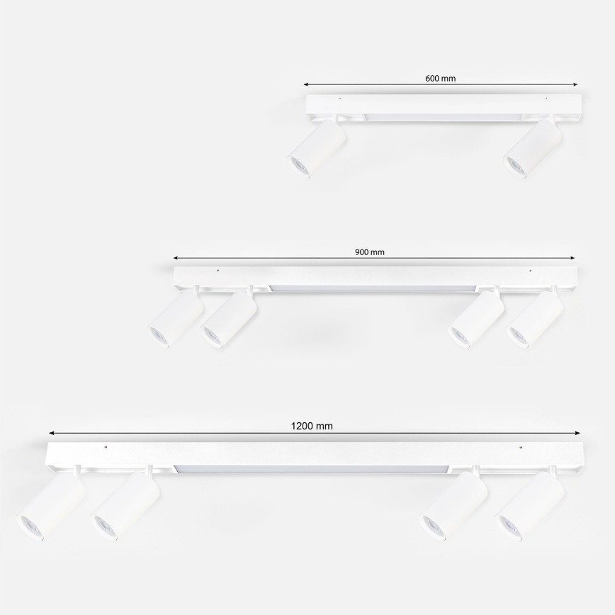 Brilagi - LED-spotarmatuur SELE 4xGU10/30W/230V + LED/20W wit