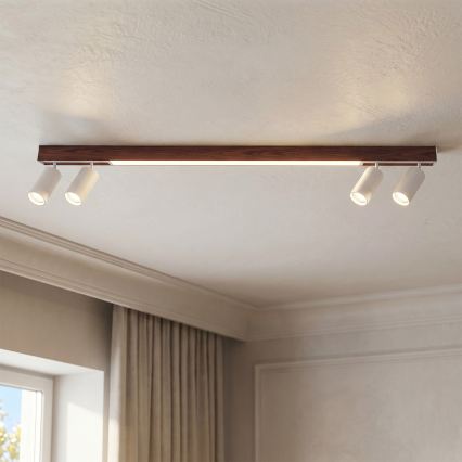 BRILAGI - LED-spotarmatuur SELE 4xGU10/30W/230V + LED/25W wit/kersendecor