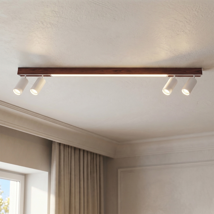 BRILAGI - LED-spotarmatuur SELE 4xGU10/30W/230V + LED/25W wit/kersendecor