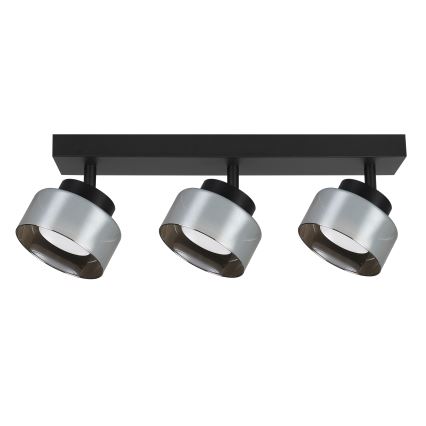 Brilagi - LED Spotlamp AURA LUX 3xGX53/30W/230V zwart/rookglas