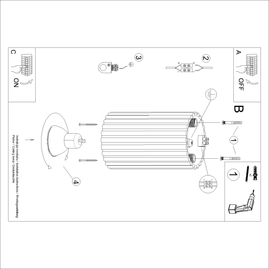Brilagi - LED-spotlamp CRESTO 1x GU10/10W/230V, 10 cm, groen