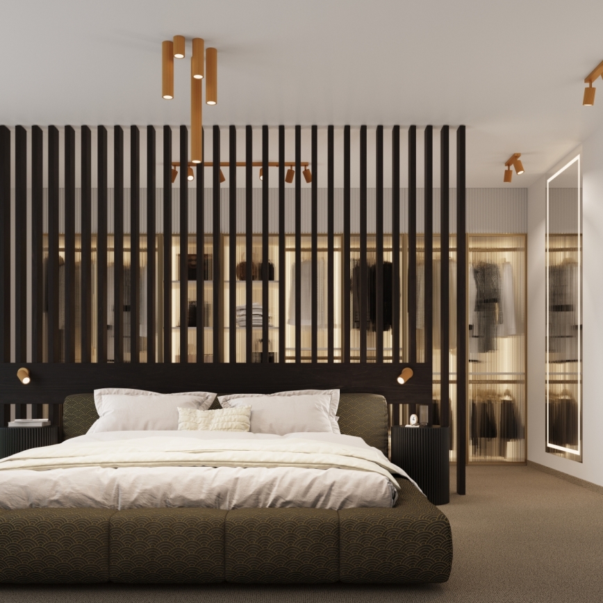 Brilagi - LED-spotlamp CRESTO 1x GU10/10W/230V 20 cm goudkleurig