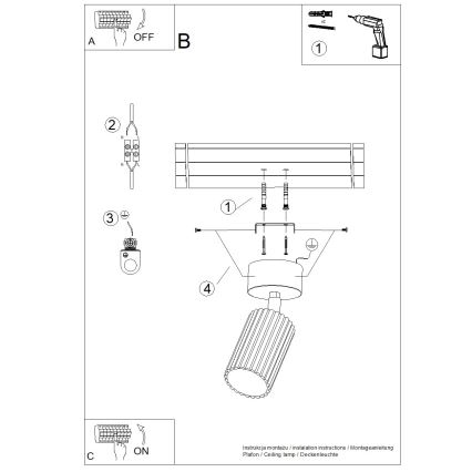 BRILAGI - LED Spotlamp CRESTO 1xGU10/10W/230V oranje