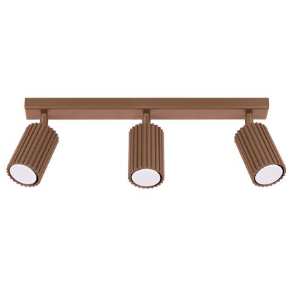 Brilagi - LED spotlamp CRESTO 3xGU10/10W/230V bruin
