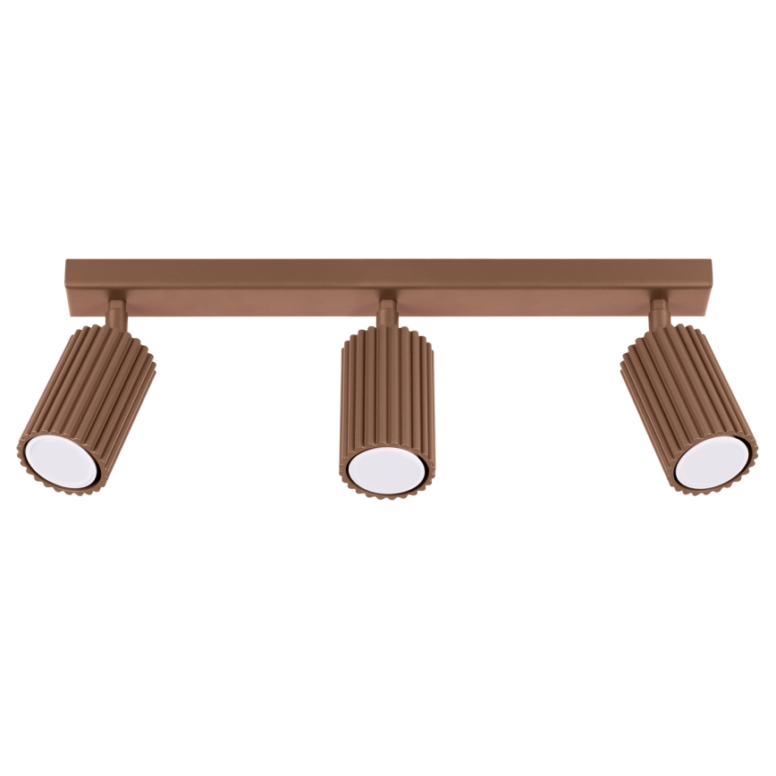 Brilagi - LED spotlamp CRESTO 3xGU10/10W/230V bruin