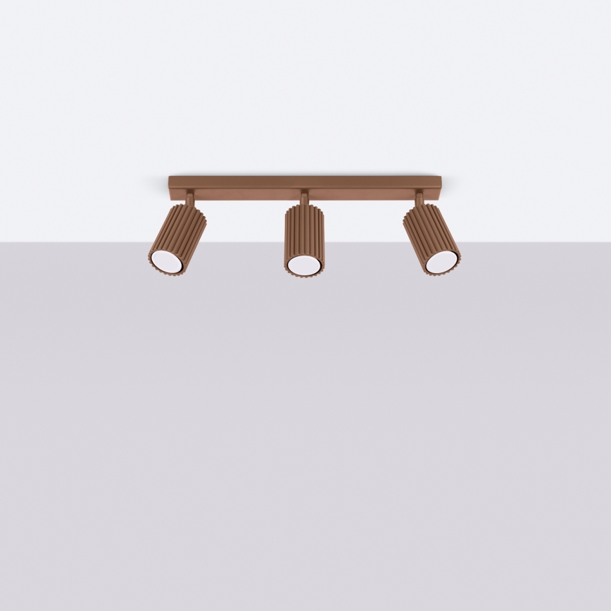 Brilagi - LED spotlamp CRESTO 3xGU10/10W/230V bruin
