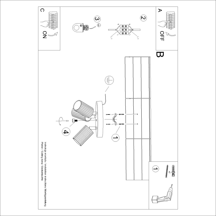 Brilagi - LED spotlamp CRESTO 3xGU10/10W/230V bruin