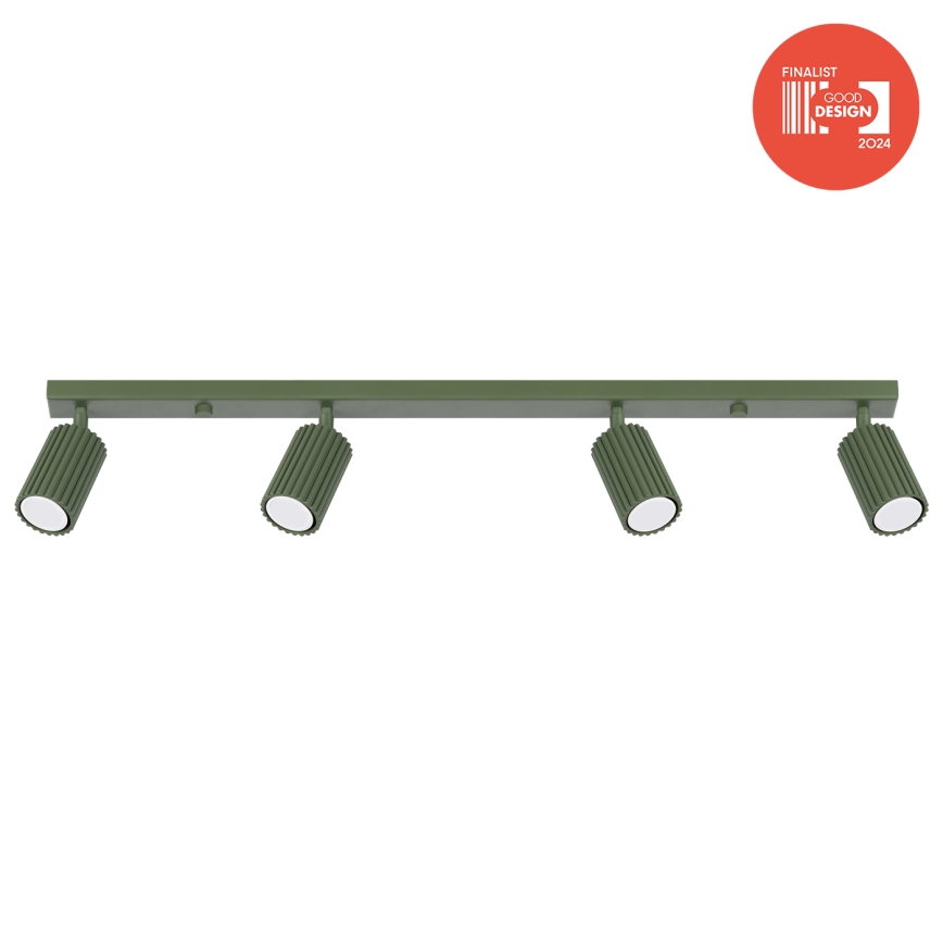 Brilagi - LED-spotlamp CRESTO 4xGU10/10W/230V groen