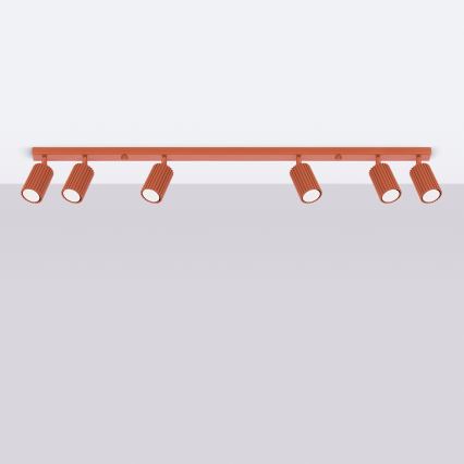 Brilagi - LED-spotlamp CRESTO 6xGU10/10W/230V rood