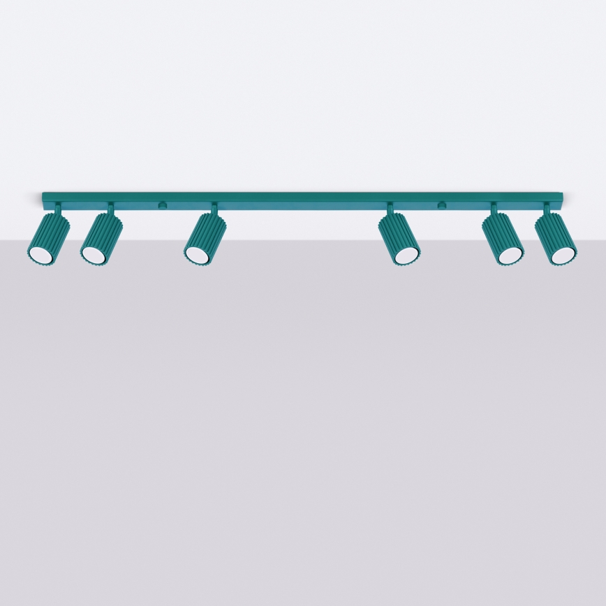 Brilagi - LED spotlamp CRESTO 6xGU10/10W/230V turkoois