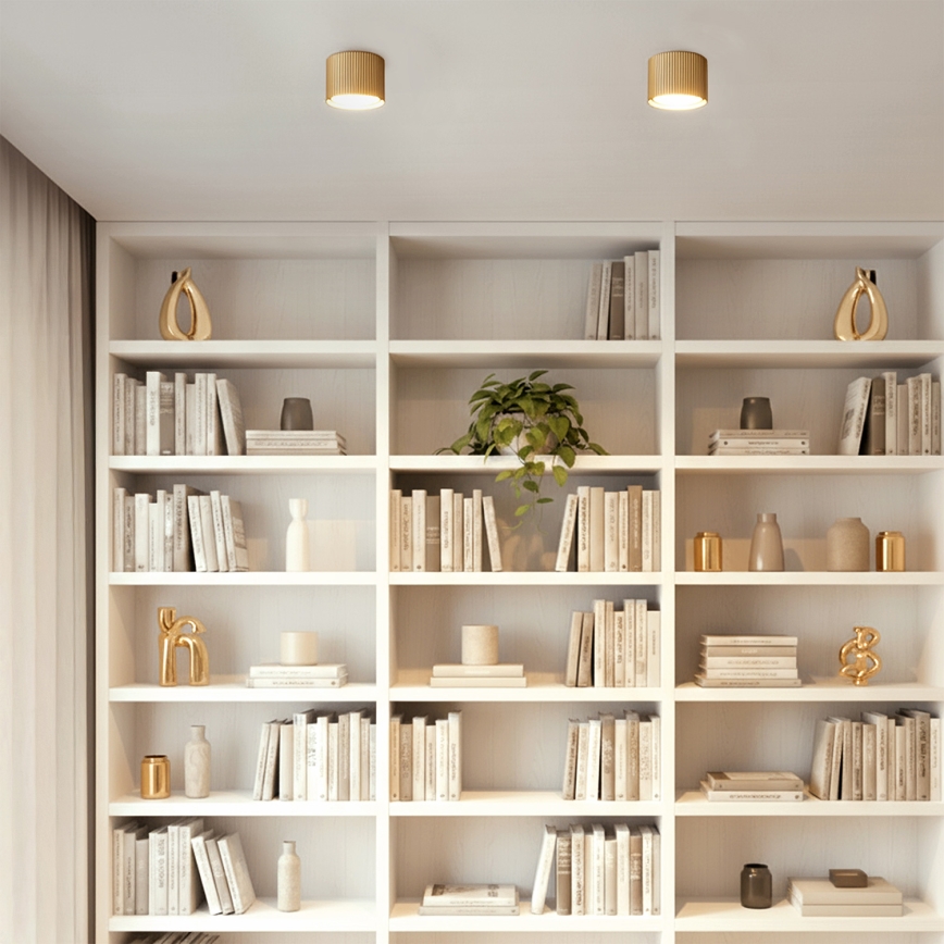 Brilagi - LED Spotlamp STRIPY 1xGX53/15W/230V goudkleurig