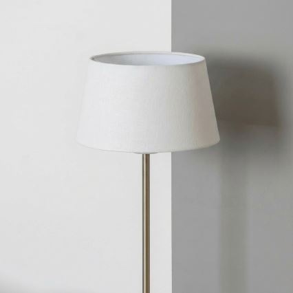 Brilagi - LED-staande lamp CERIA 1xE27/40W/230V Ø 30 cm wit/mat chroom