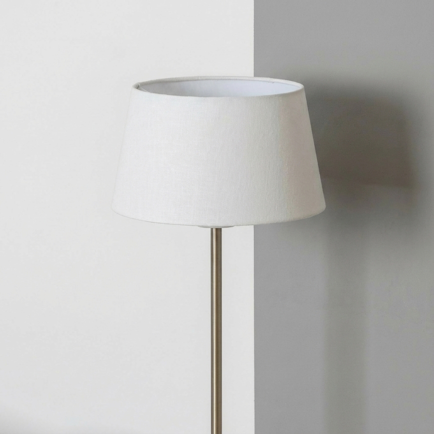 Brilagi - LED-staande lamp CERIA 1xE27/40W/230V Ø 30 cm wit/mat chroom