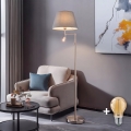 BRILAGI - LED Staande lamp CERIA 1xE27/60W/230V + LED/2,1W Ø 45 cm mat chroom/grijs