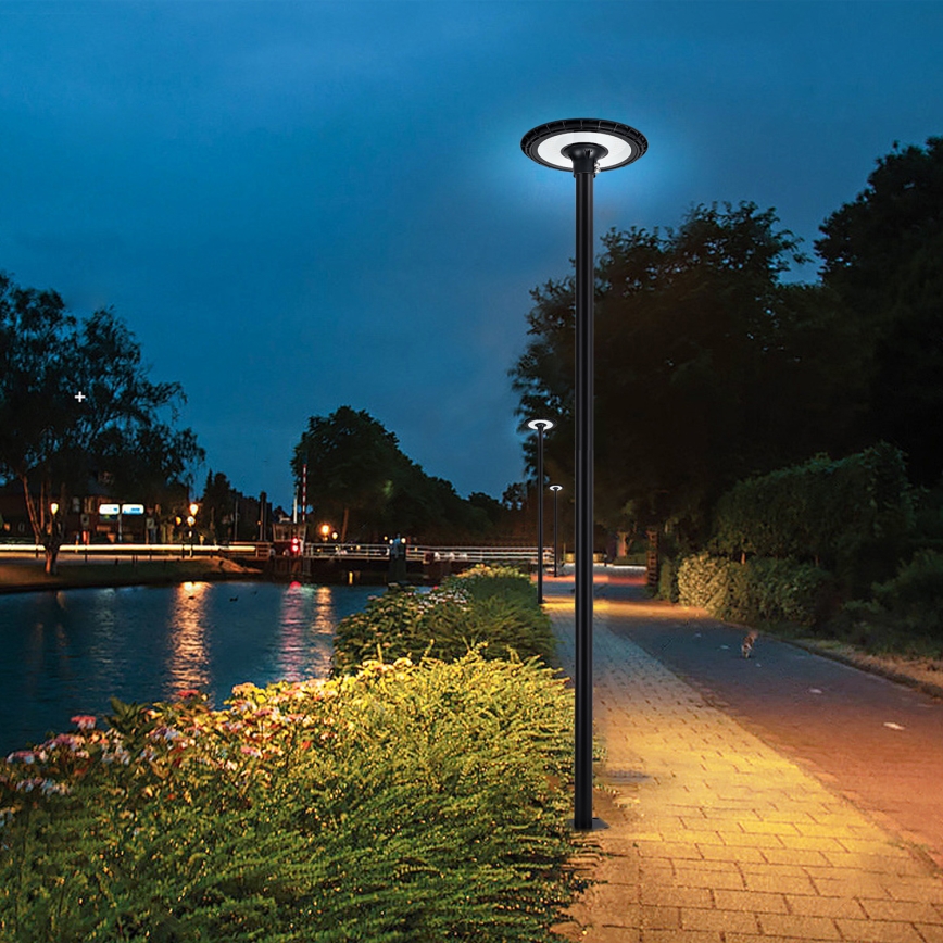 Brilagi - LED-straatlamp met 3 m paal URBANSPARK LED/120W/230V zwart IP65