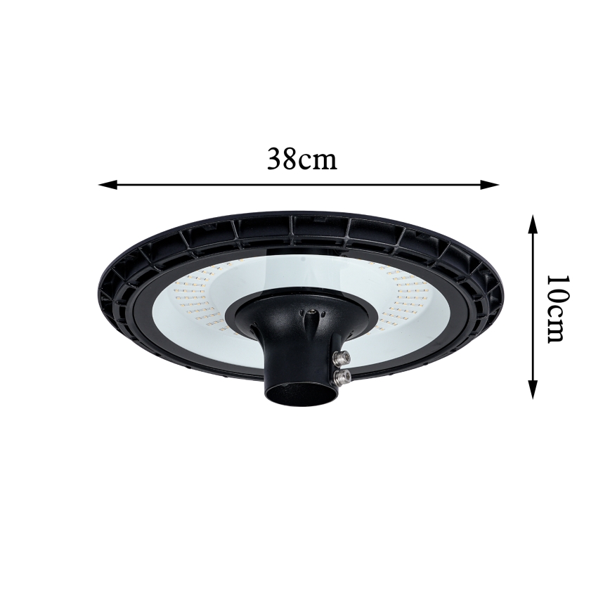 Brilagi - LED-straatlamp met 4 m paal URBANSPARK LED/120W/230V zwart IP65