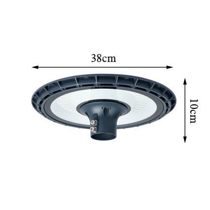 Brilagi - LED straatlamp met 5 m paal URBANSPARK LED/120W/230V antraciet IP65
