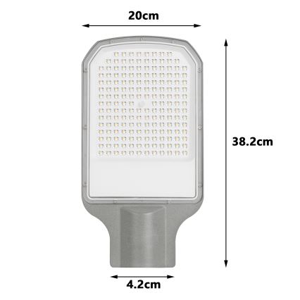 Brilagi - LED straatlamp URBANLIGHT LED/100W/230V grijs IP65