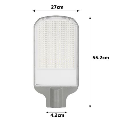 Brilagi - LED Straatlamp URBANLIGHT LED/200W/230V grijs IP65