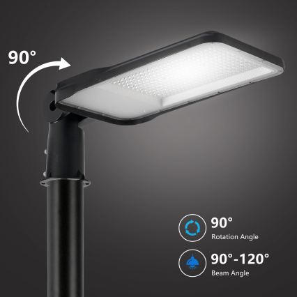 Brilagi - LED-straatlamp URBANLIGHT LED/200W/230V zwart IP65