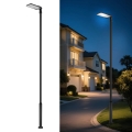 Brilagi - LED straatlamp voor buiten met 5 m paal en draaibare koppeling URBANLIGHT LED/200W/230V zwart IP65