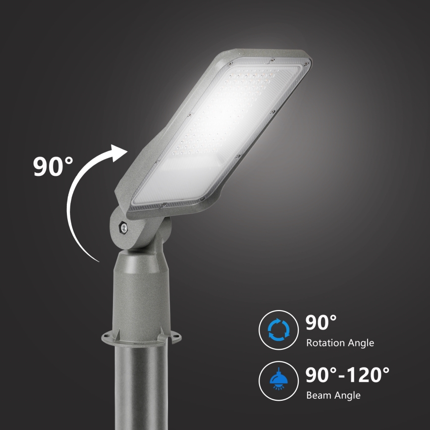 Brilagi - LED-buitenstraatlamp met scharnier URBANLIGHT LED/50W/230V grijs IP65