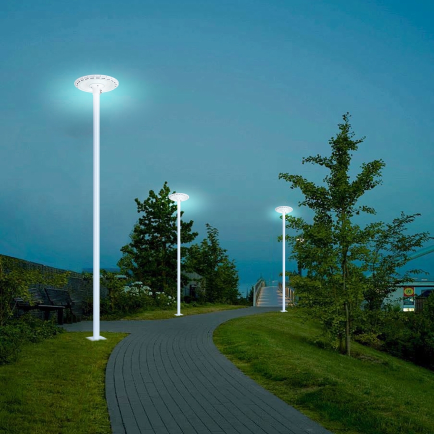 Brilagi - LED-straatlantaarn met 3 m mast URBANSPARK LED/120W/230V wit IP65