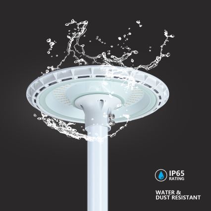 Brilagi - LED-straatlantaarn met 3 m mast URBANSPARK LED/120W/230V wit IP65