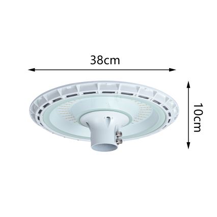 Brilagi - LED-straatlantaarn met 3 m mast URBANSPARK LED/120W/230V wit IP65