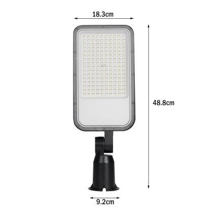 Brilagi - LED-straatlantaarn URBANLIGHT LED/100W/230V zwart IP65