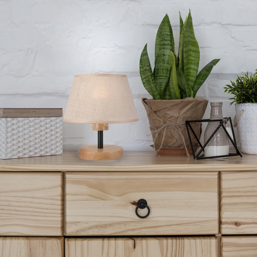 Brilagi - LED Tafellamp ANTHONY 1xE14/40W/230V eiken/beige