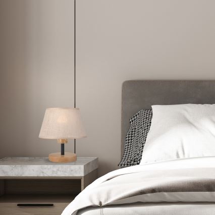 Brilagi - LED Tafellamp ANTHONY 1xE14/40W/230V eiken/beige