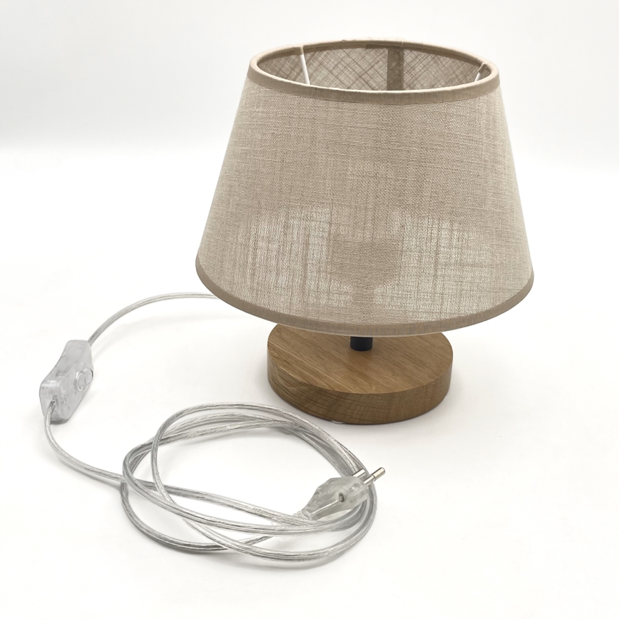 Brilagi - LED Tafellamp ANTHONY 1xE14/40W/230V eiken/beige