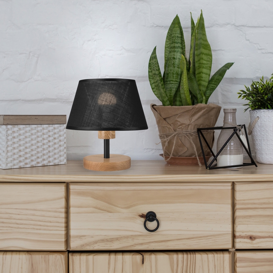 Brilagi - LED Tafellamp ANTHONY 1xE14/40W/230V eiken/zwart