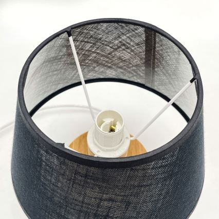 Brilagi - LED Tafellamp ANTHONY 1xE14/40W/230V eiken/zwart