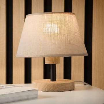 Brilagi - LED Tafellamp ANTHONY 1xE27/60W/230V eiken/beige