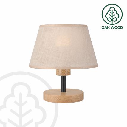 Brilagi - LED Tafellamp ANTHONY 1xE27/60W/230V eiken/beige