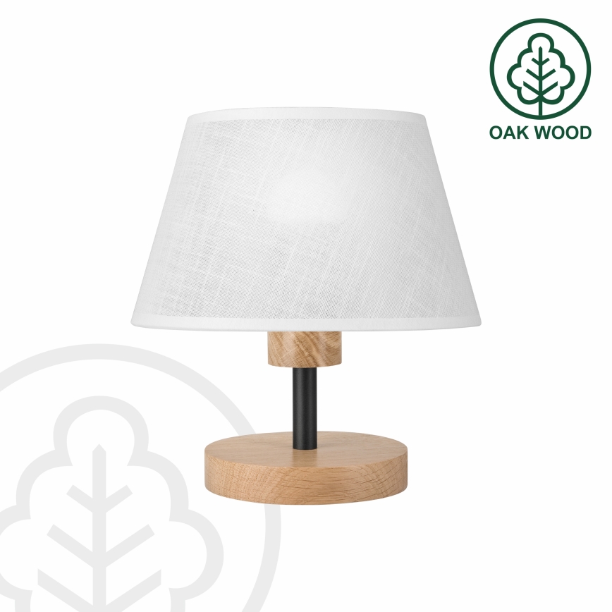 Brilagi - LED Tafellamp ANTHONY 1xE27/60W/230V eiken/wit