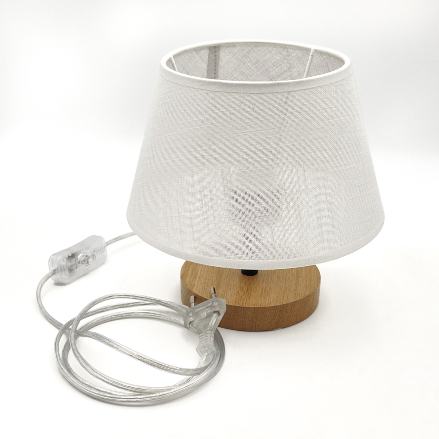 Brilagi - LED Tafellamp ANTHONY 1xE27/60W/230V eiken/wit
