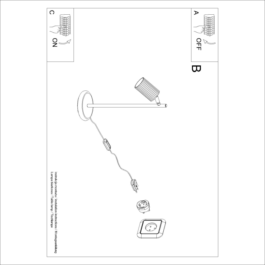 BRILAGI - LED tafellamp CRESTO 1xGU10/10W/230V oranje