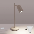 Brilagi - LED-tafellamp CRESTO 1xGU10/10W/230V taupe